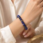 7A Premium Lapis Lazuli Doğal Taş Bileklik | 21 cm - Görsel 2