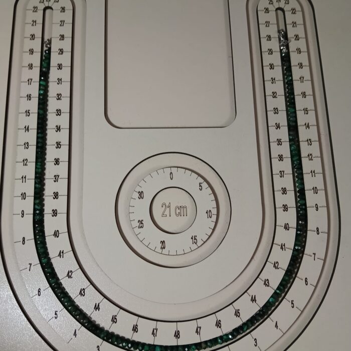 Doğal Malahit Faset Kesim Kolye - 48 cm - Görsel 3