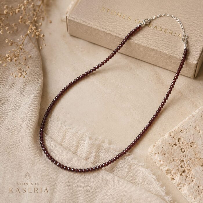 Garnet (Lal) Doğal Taş Kolye - Görsel 4