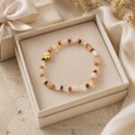 Güneş Taşı, Sitrin & Mokaite Jasper Doğal Taş Bileklik – 4 mm - Görsel 2