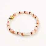 Güneş Taşı, Sitrin & Mokaite Jasper Doğal Taş Bileklik – 4 mm - Görsel 3