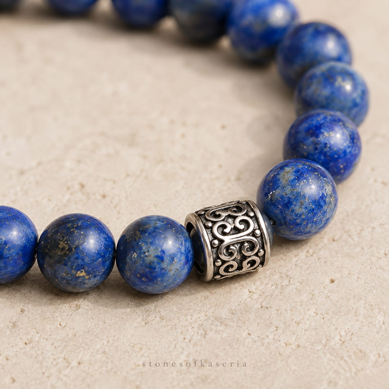 Lapis Lazuli 8 mm (4) Lapis Lazuli 8 mm Premium Doğal Taş Bileklik - Görsel 1