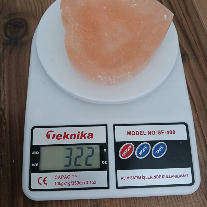 Kalp Şekilli Pembe Selenit Kase - Görsel 3